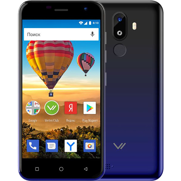 фото Смартфон vertex luck l120 4g blue