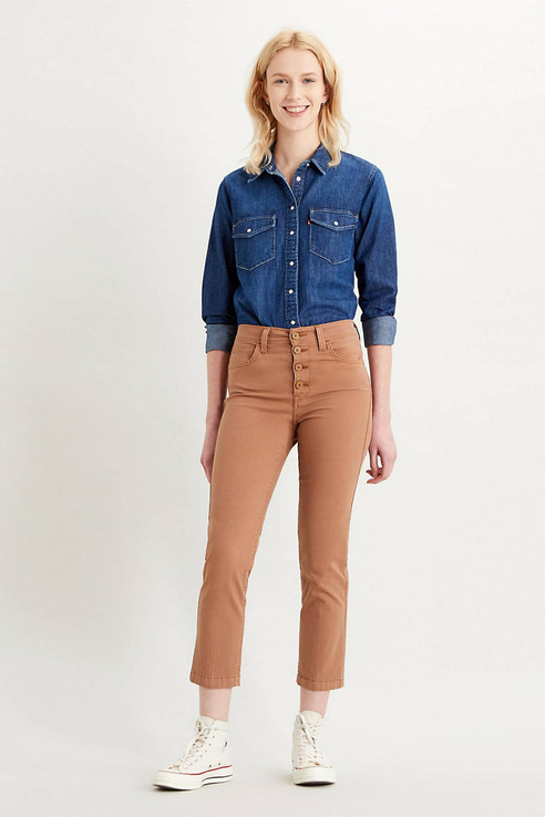 фото Бриджи женские levi's 5573900040 коричневые 26