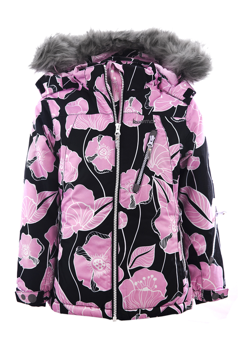 

Куртка для девочки KUOMA, цв.чeрный, р-р 128, 963199