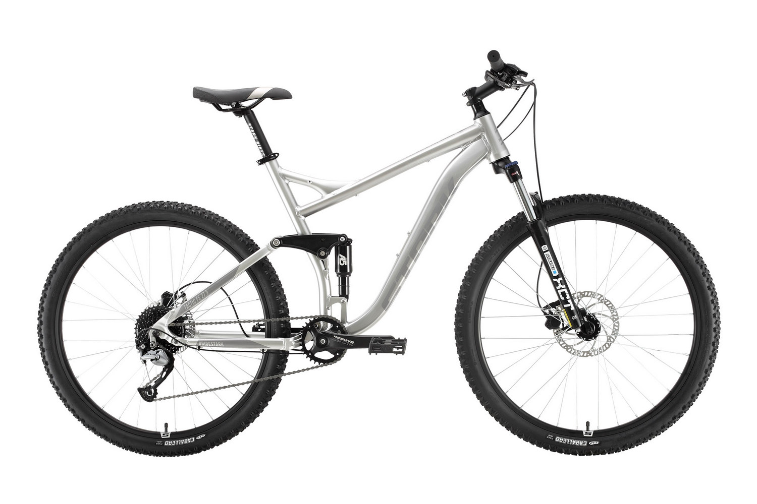 

Велосипед Stark Tactic 27.5 FS HD 2020 20" серебристый/серый, Tactic 27.5 FS HD