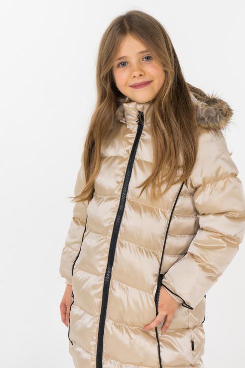 фото Куртка для девочки boboli, цв.бежевый, р-р 110