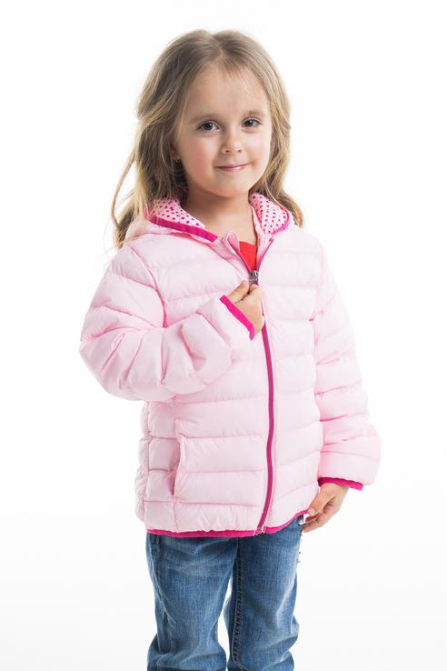 фото Куртка для девочки brums, цв.розовый, р-р 140