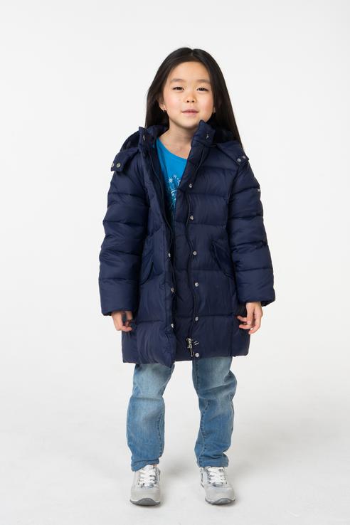 фото Куртка для девочки ido, цв.синий, р-р 104
