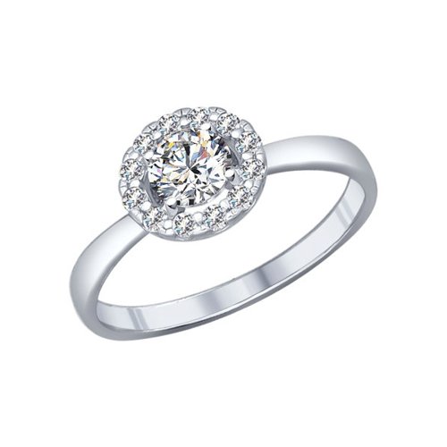 

Кольцо из серебра р. 18 SOKOLOV 94011809, фианит, 94011809