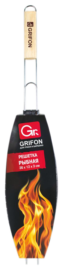 

Решетка для шашлыка Grifon Рыбная 600-007 36 х 12 см, Рыбная