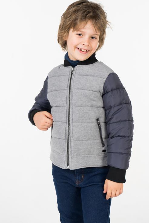 фото Куртка для мальчика mek, цв.серый, р-р 128