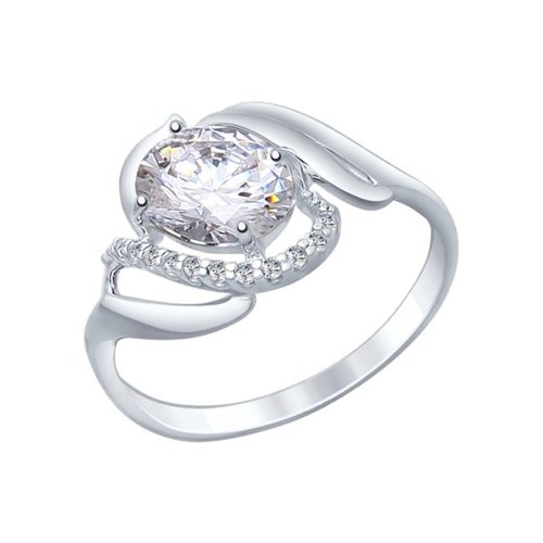 

Кольцо из серебра р. 18,5 SOKOLOV 94012245, фианит, 94012245