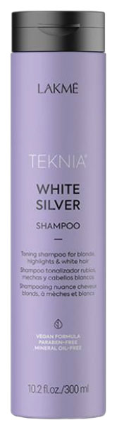 фото Шампунь для волос lakme white silver, 300 мл