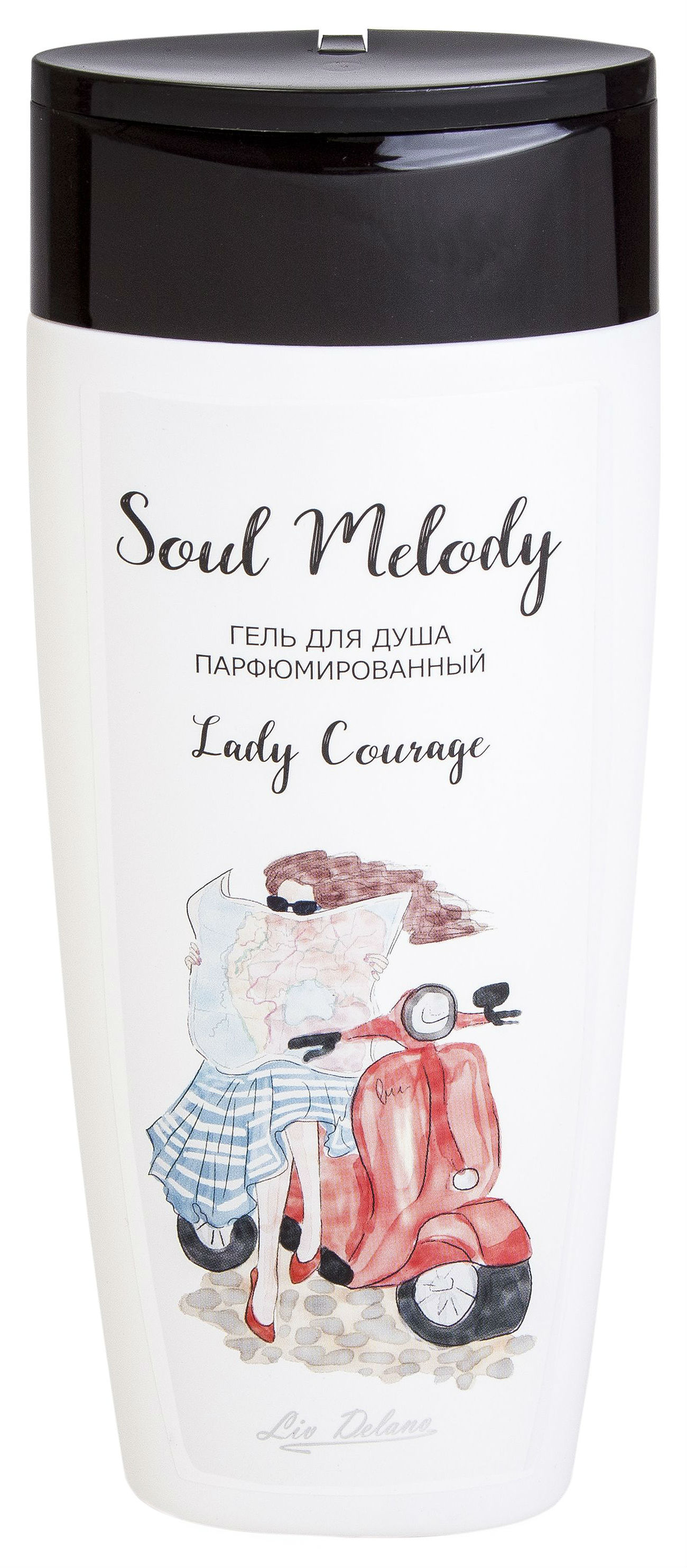 Гель для душа Liv Delano Lady Courage, 250 г liv delano антиперспирант lady courage soul melody 50 0