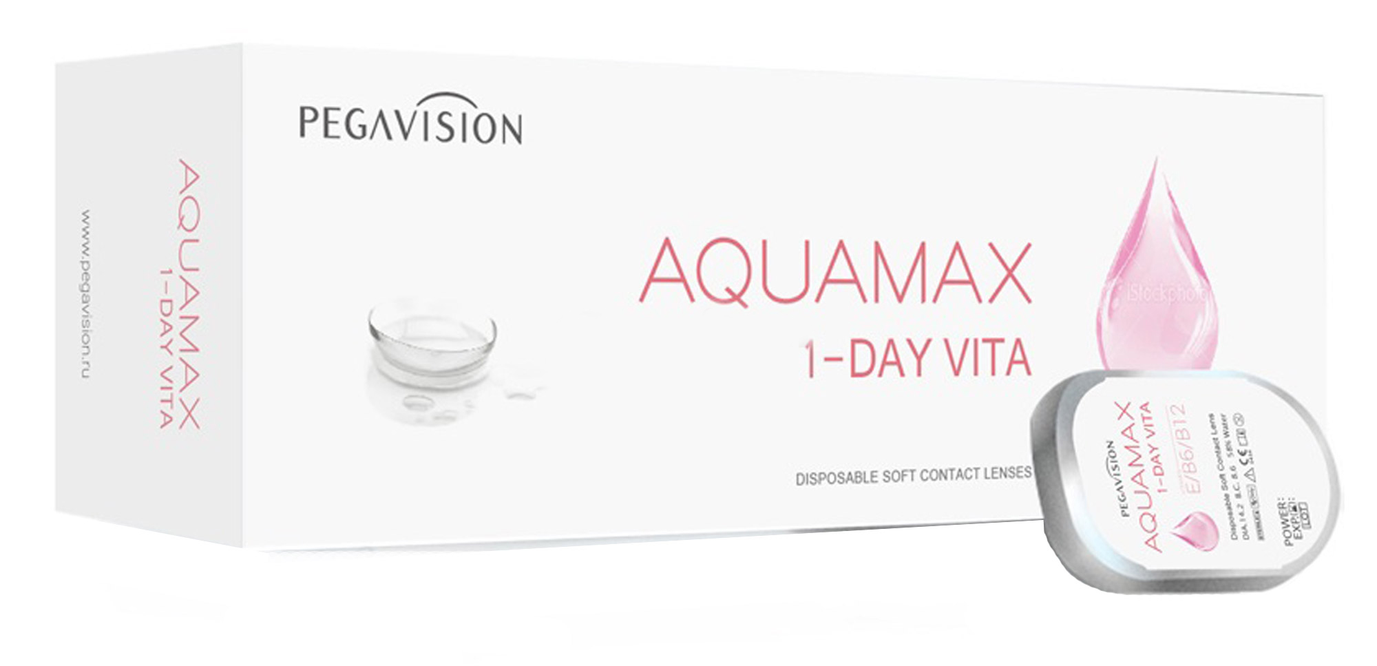 фото Контактные линзы aquamax 1 day vita 30 линз r 8,6 -1,25