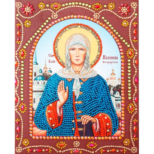 

Алмазная вышивка Color KIT Святая Блаженная Ксения Петербургская, 20x25 см, Святая Блаженная Ксения Петербургская