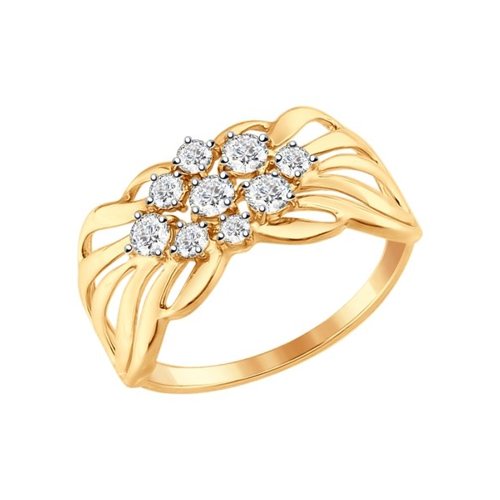 

Кольцо из золота р. 20 SOKOLOV 017341, фианит, 017341