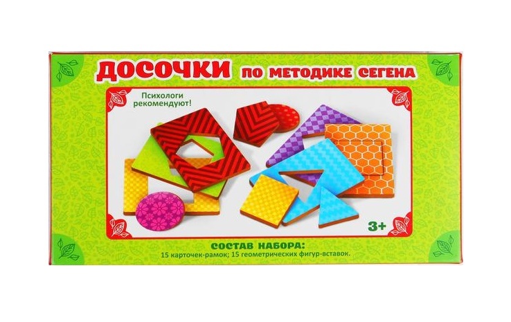 Деревянные карточки Лесная мастерская Фигуры набор 15 карточек: 7 x 9 см