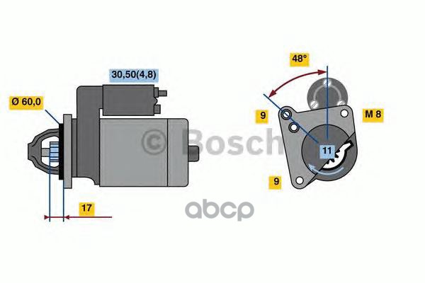 

Стартер BOSCH 0001138047