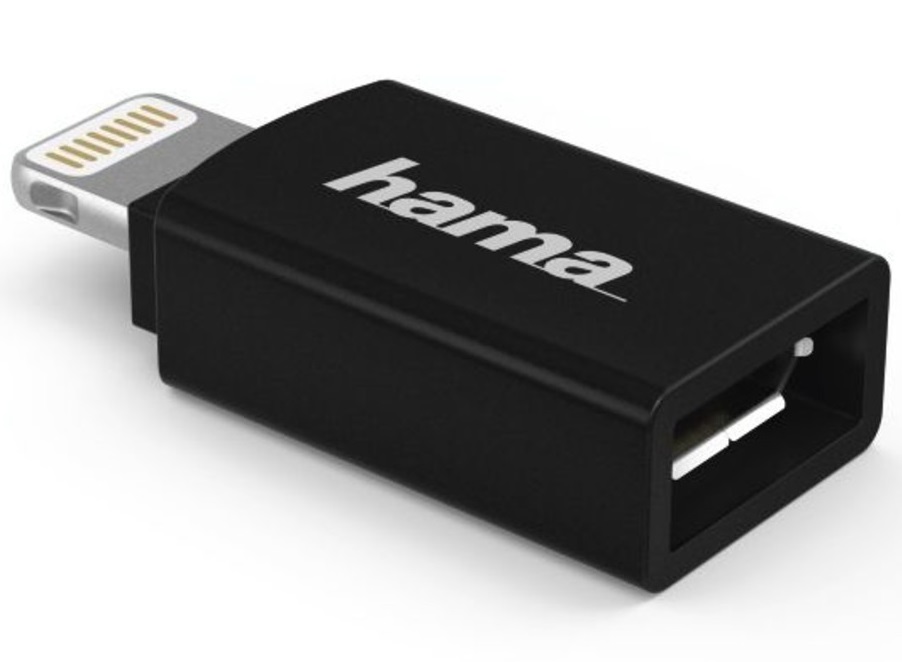 Hama H-178400 micro USB (f)-Lightning черный (00178400)
