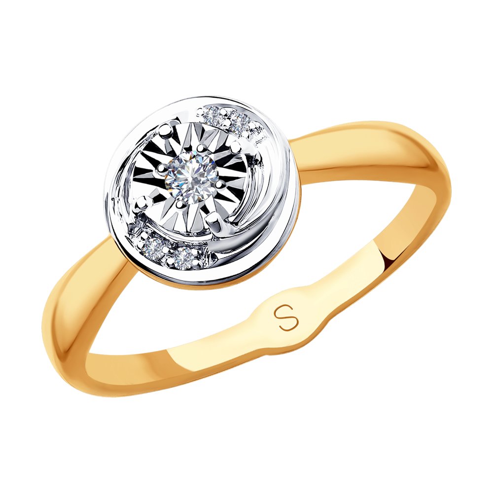 

Кольцо из золота р. 17 SOKOLOV Diamonds 1011862, бриллиант, 1011862