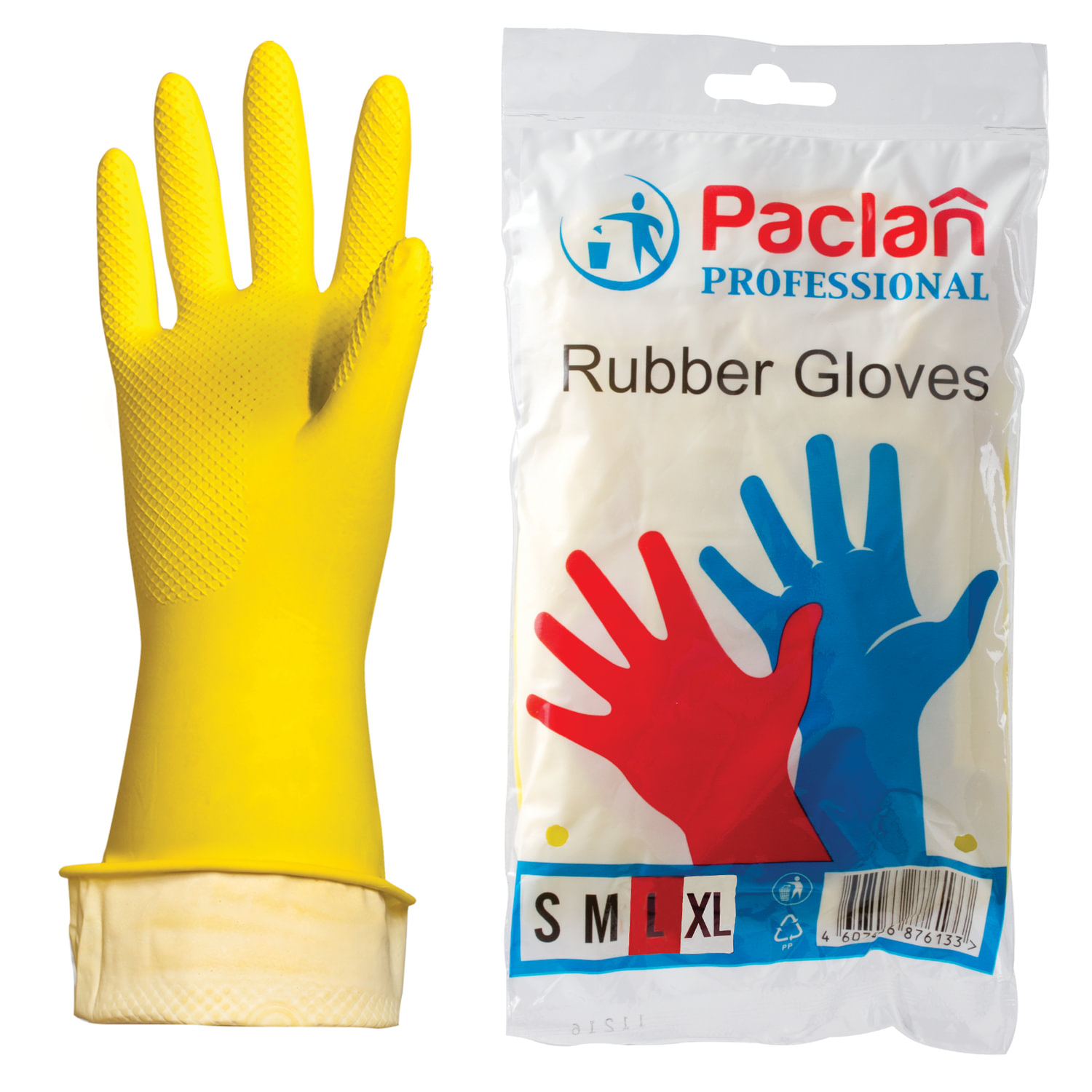 фото Перчатки резиновые m professional paclan