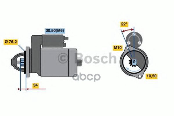 

Стартер BOSCH 0001107070