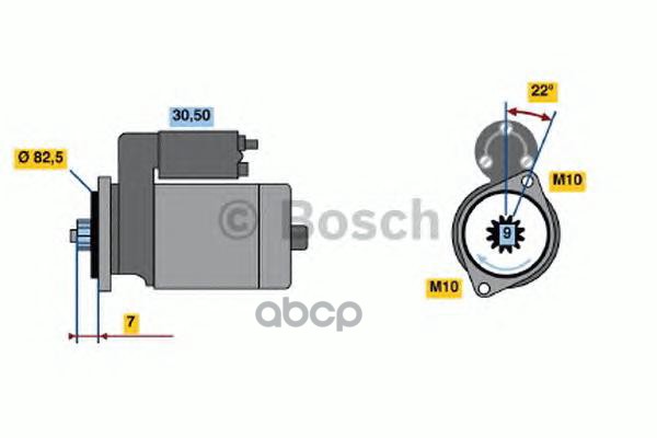 

Стартер BOSCH 0986016021