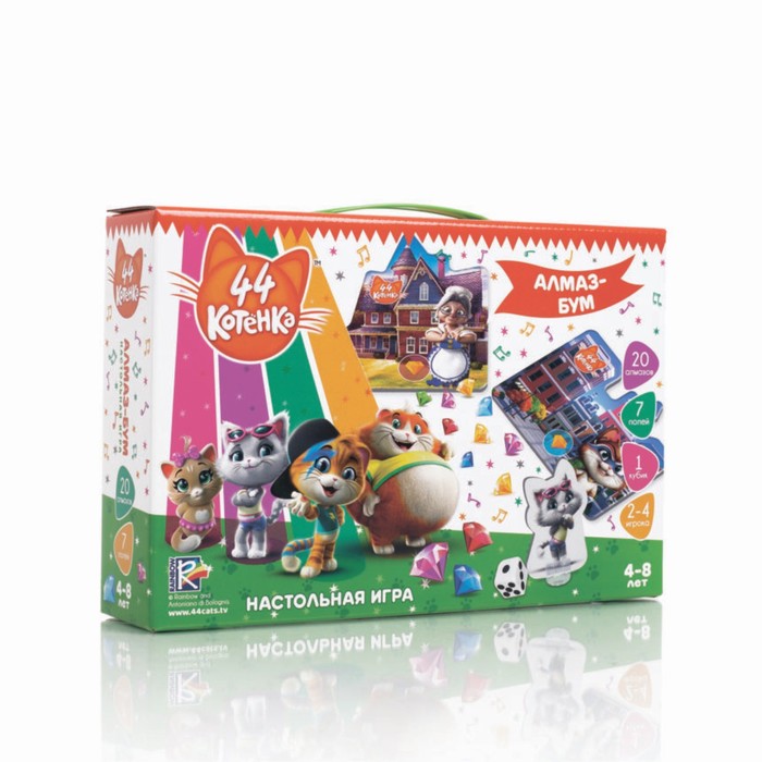 фото Игра настольная 44 котенка алмаз-бум vt8055-07 vladi toys