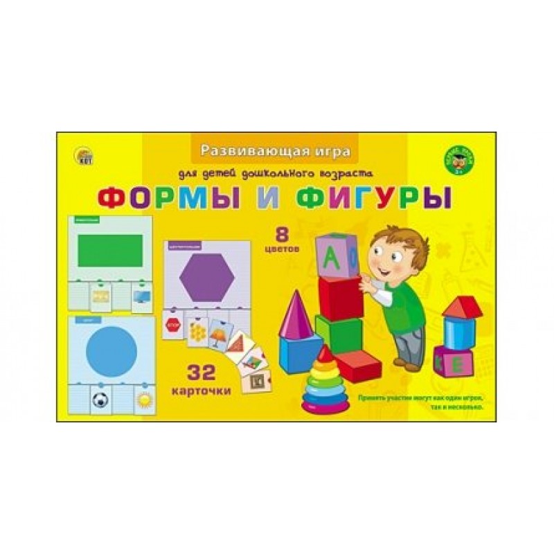 

Игра настольная Рыжий кот Первые уроки Учим фигуры