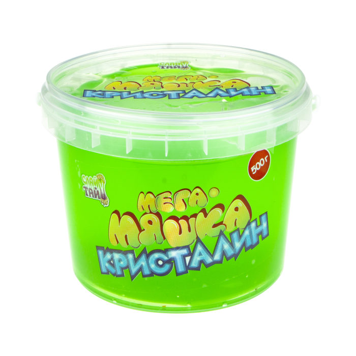 

Мега-Мяшка 1TOY Кристалин зеленая, 500 г