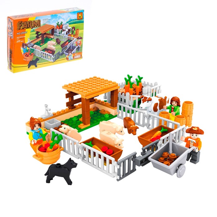 фото Конструктор мини-хозяйство, 177 деталей ausini