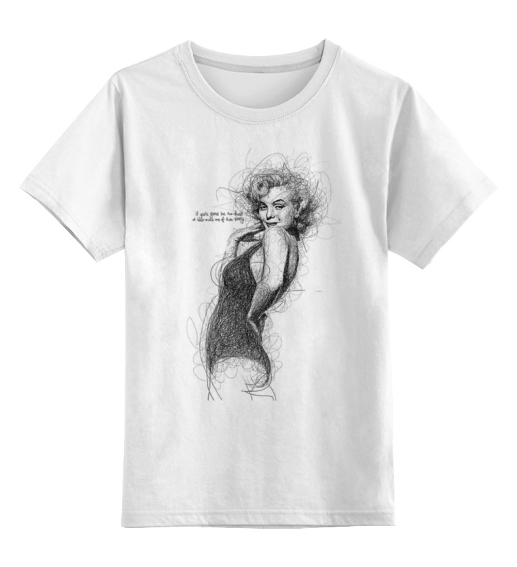 

Детская футболка классическая Printio Marilyn monroe, р. 140, Белый, 0000000632637