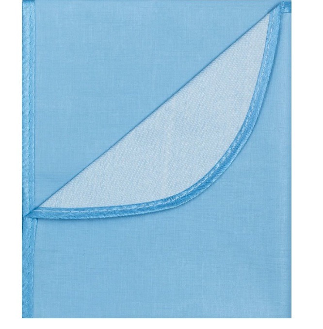 фото Клеёнка подкладная колорит, с окантовкой голубая, 70х100 см