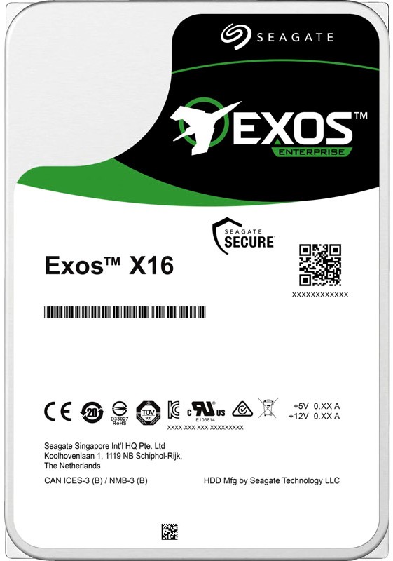 фото Внутренний hdd диск seagate 3.5" 12tb seagate exos x16