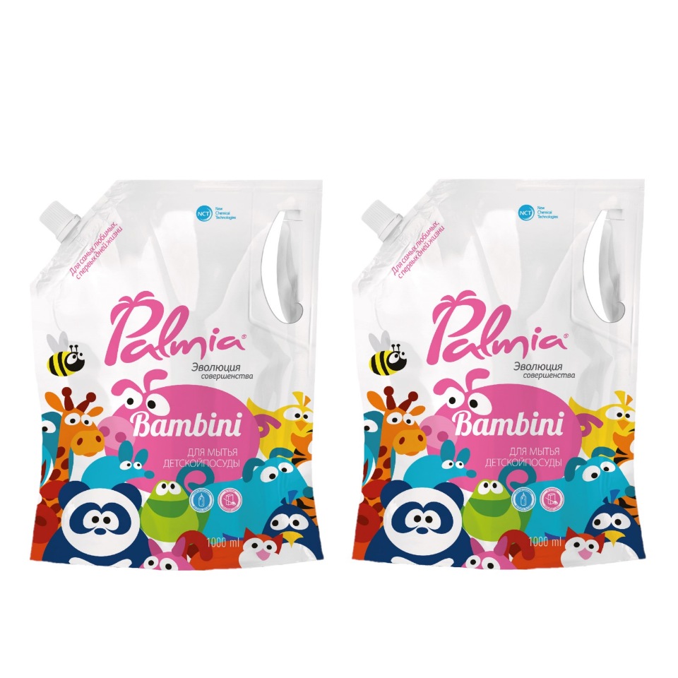 

Средство для детской посуды на основе пищевой соды Palmia Bambini 1л-2 шт
