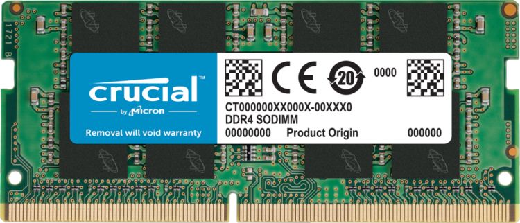 

Оперативная память Crucial 8Gb DDR4 2666MHz SO-DIMM (CT8G4SFRA266)