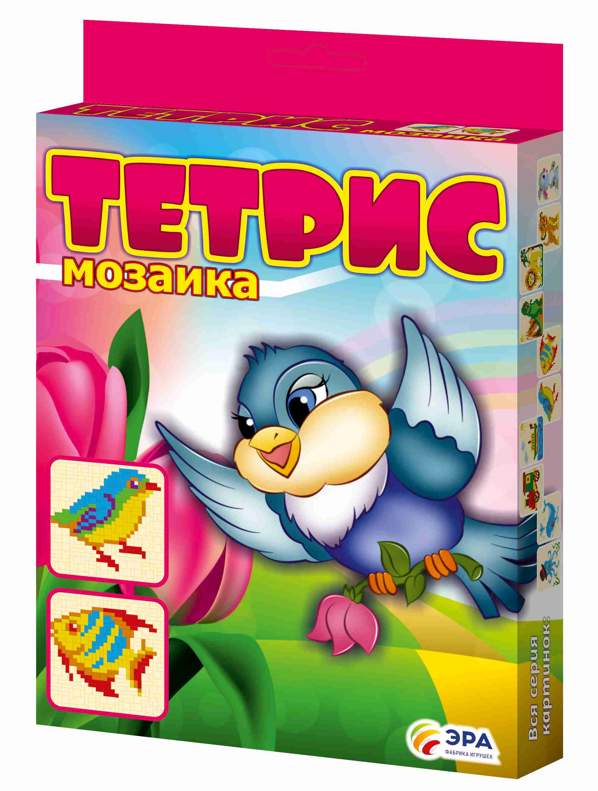 Тетрис - мозаика Птичка и рыбка