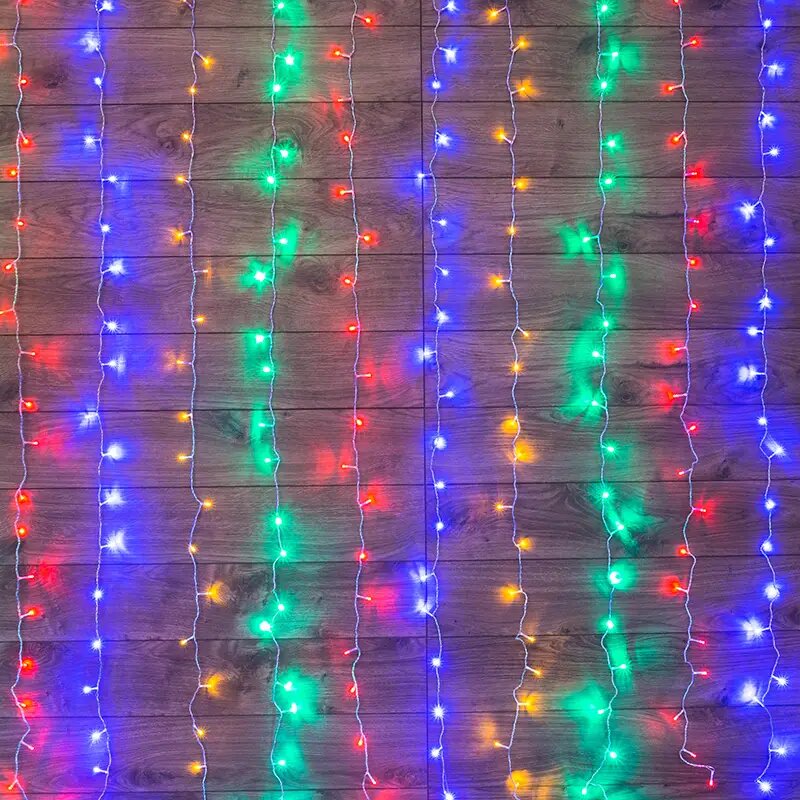 фото Новогодняя электрическая гирлянда neon-night светодиодный дождь 235-039 1,5 м разноцветный