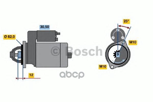 Стартер BOSCH 0001106407