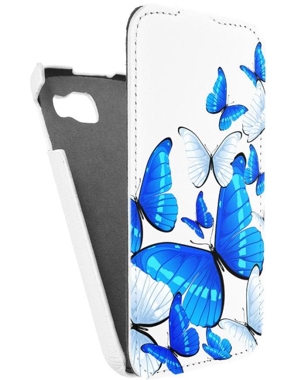 

Кожаный чехол для Fly IQ 4411 Quad Energie 2 Armor Case "Full" (Белый) (Дизайн 11/11)