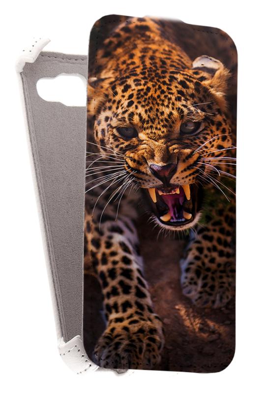 

Кожаный чехол для Fly IQ 4411 Quad Energie 2 Armor Case "Full" (Белый) (Дизайн 147)