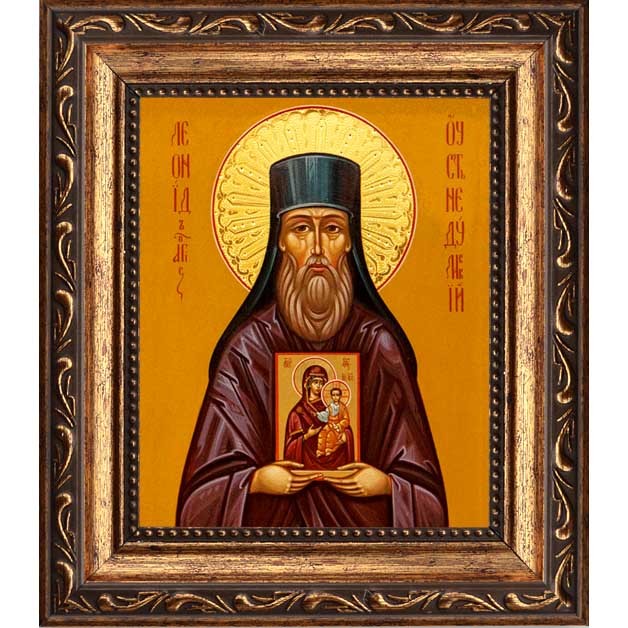 

Леонид Устьнедумский, преподобный иеромонах. Икона на холсте.