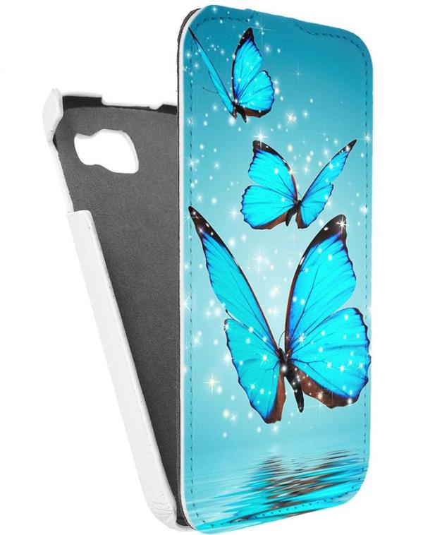 

Кожаный чехол для Fly IQ 4411 Quad Energie 2 Armor Case "Full" (Белый) (Дизайн 4/4)