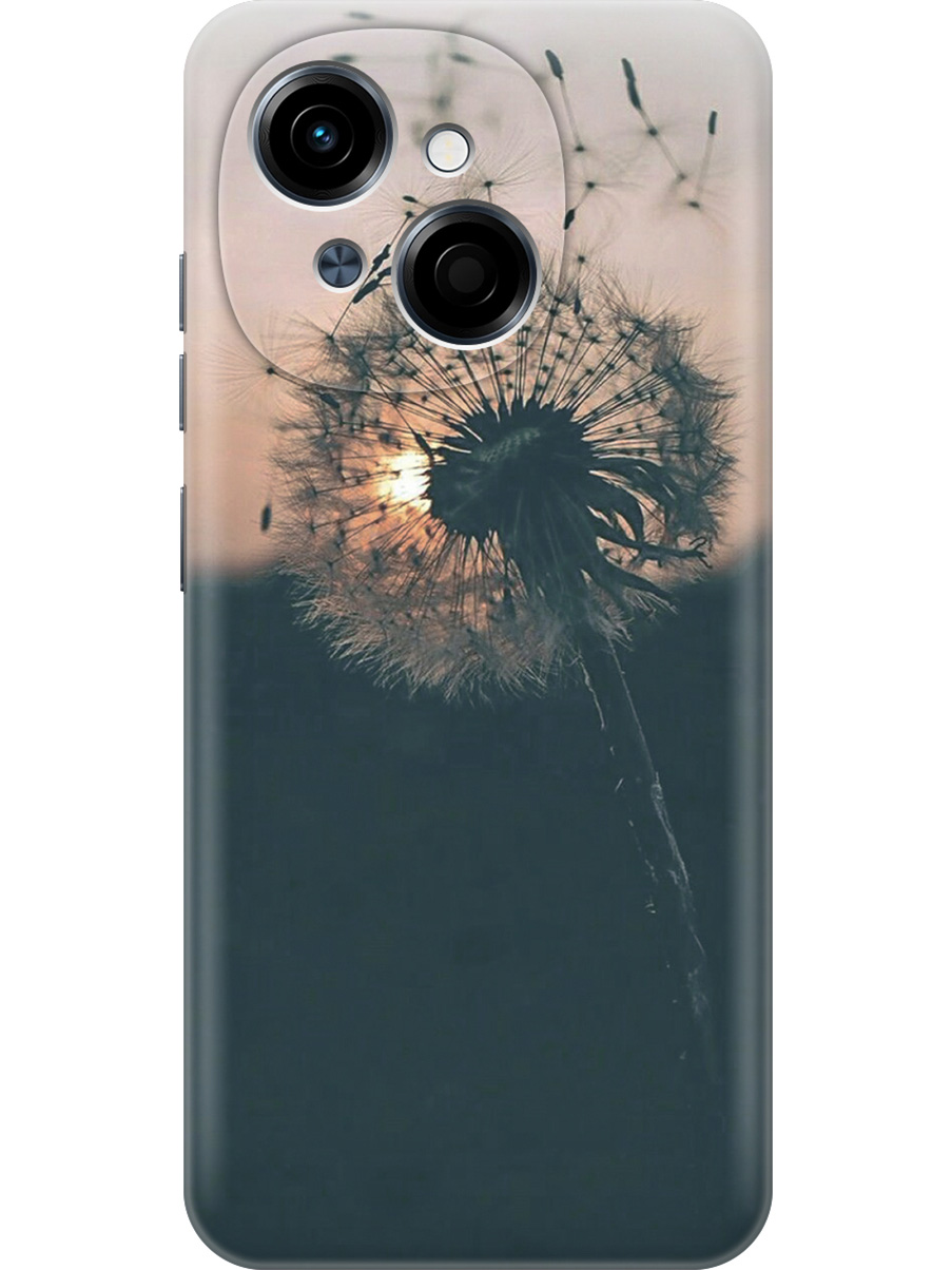

Силиконовый чехол на Tecno Spark Go 1/Pop 9 с принтом "Одуванчик на закате", Прозрачный;серый;черный, 786716922