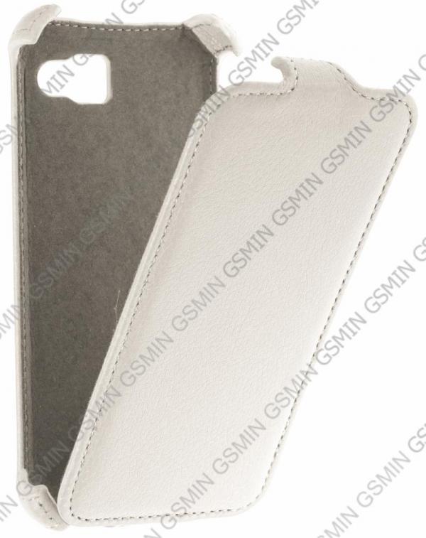 

Кожаный чехол для Fly IQ 4411 Quad Energie 2 Armor Case (Белый)