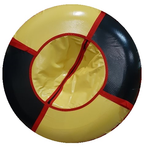 

Next Санки надувные Ватрушка D-1,1 м из тентовой ткани с молнией 9540/СН11ТМ с 3 лет, Желтый;черный