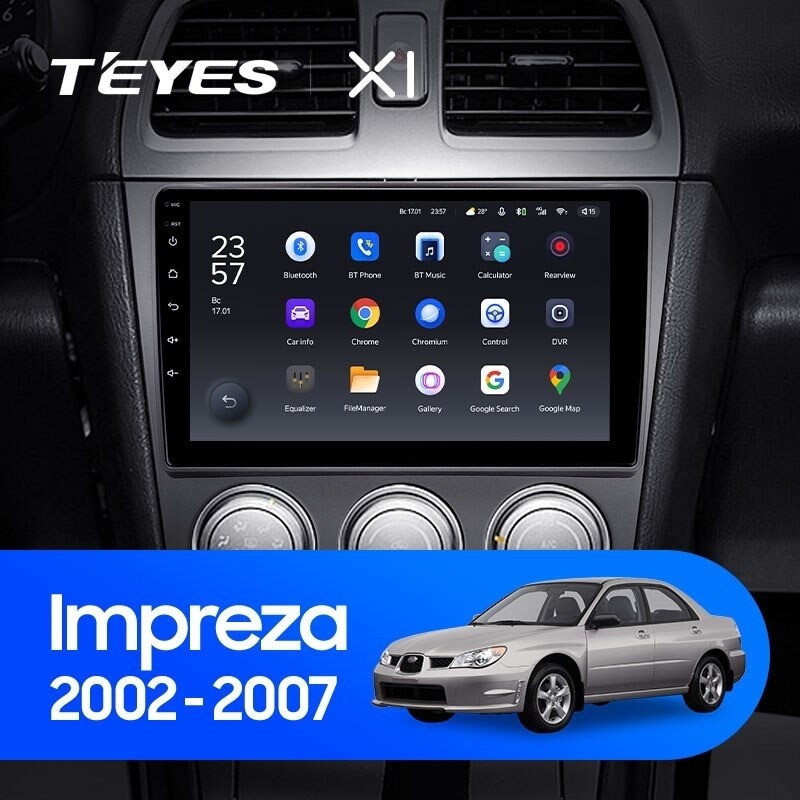 Штатная магнитола Teyes X1 4G 232 Subaru Impreza GD GG 2002-2007 2960000₽