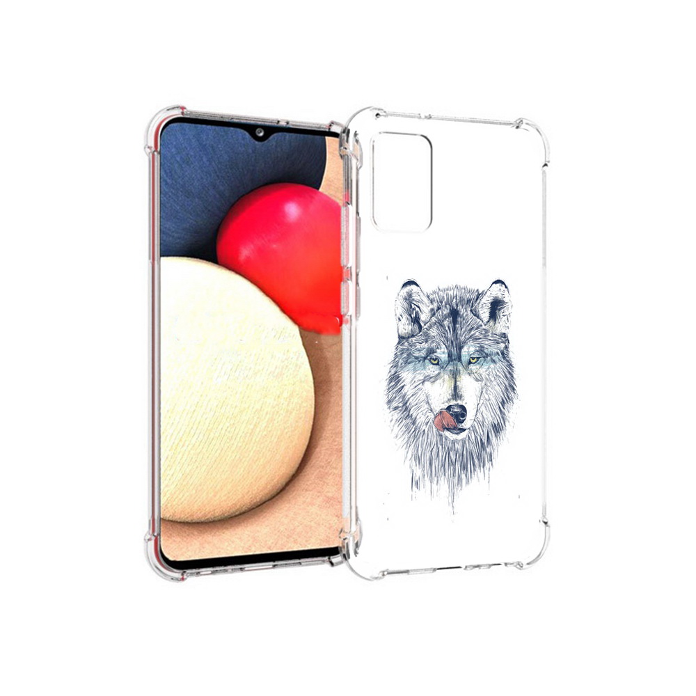 

Чехол MyPads Tocco для Samsung Galaxy A02s голодгый волк (PT156738.479.292), Прозрачный, Tocco