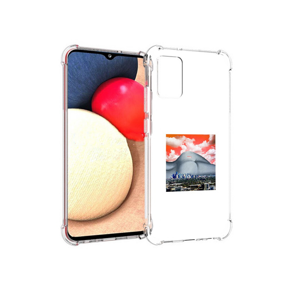 

Чехол MyPads Tocco для Samsung Galaxy A02s город с девушкой на фоне (PT156738.479.297), Прозрачный, Tocco