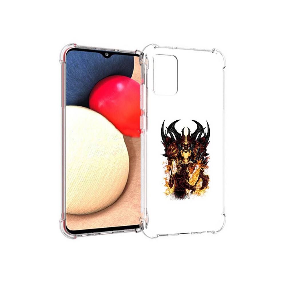 

Чехол MyPads Tocco для Samsung Galaxy A02s демон shadow fiend (PT156738.479.318), Прозрачный, Tocco