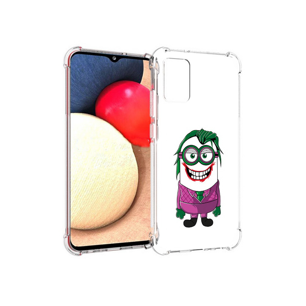 

Чехол MyPads Tocco для Samsung Galaxy A02s джокер миньон (PT156738.479.322), Прозрачный, Tocco