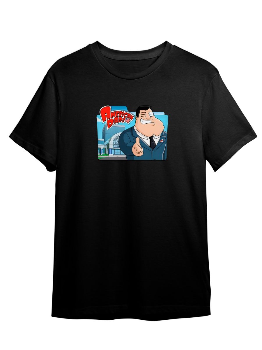 

Футболка унисекс Каждому Своё Американский папаша/American Dad MUAP3 черная 5XL, Черный, "Американский папаша/American Dad" MUAP3