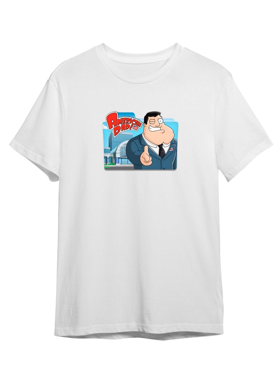 

Футболка унисекс Каждому Своё Американский папаша/American Dad MUAP3 белая 3XL, "Американский папаша/American Dad" MUAP3