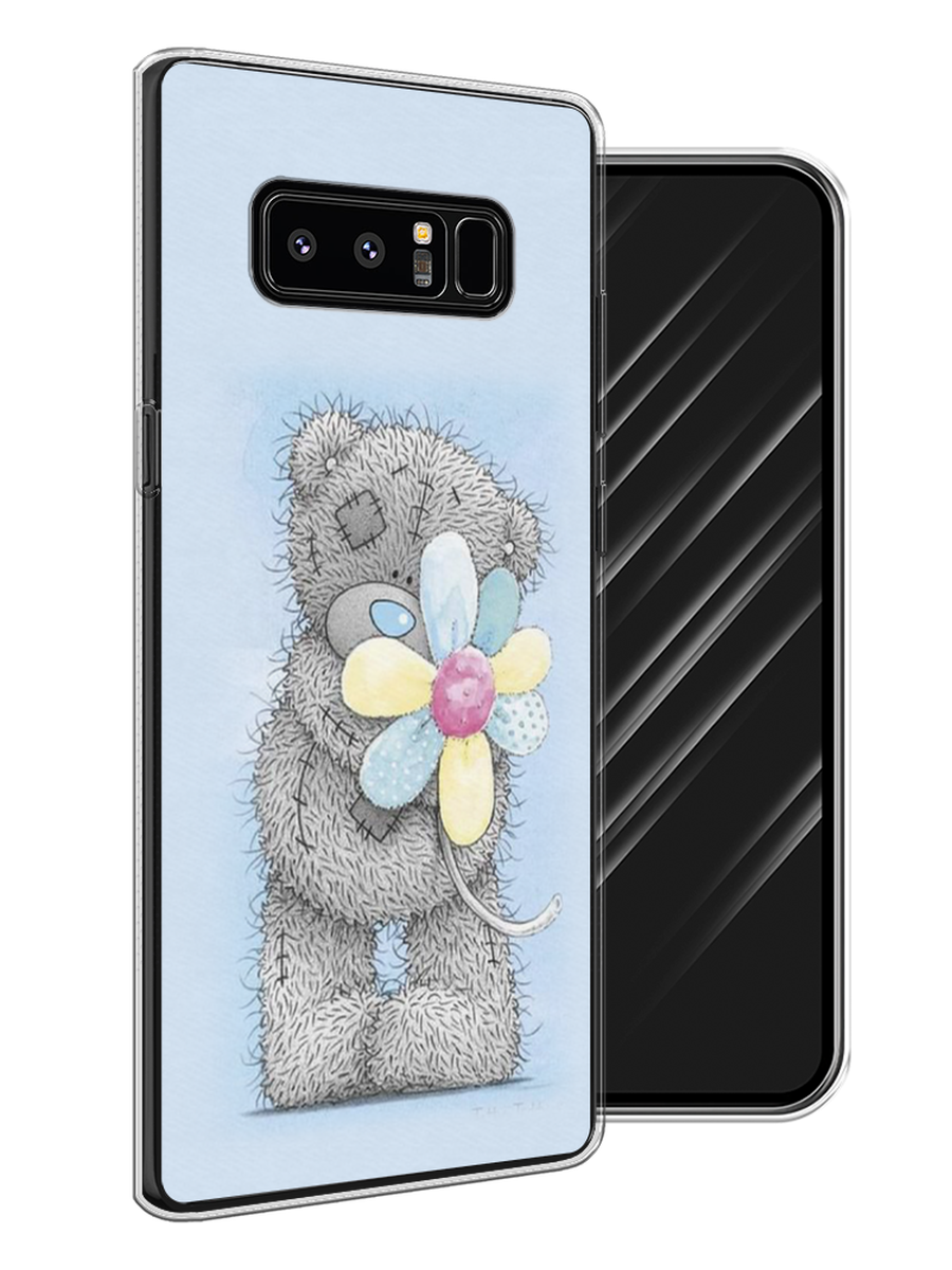 

Чехол Awog на Samsung Galaxy Note 8 "Me to you с ромашкой", Голубой;серый;желтый, 25250-2